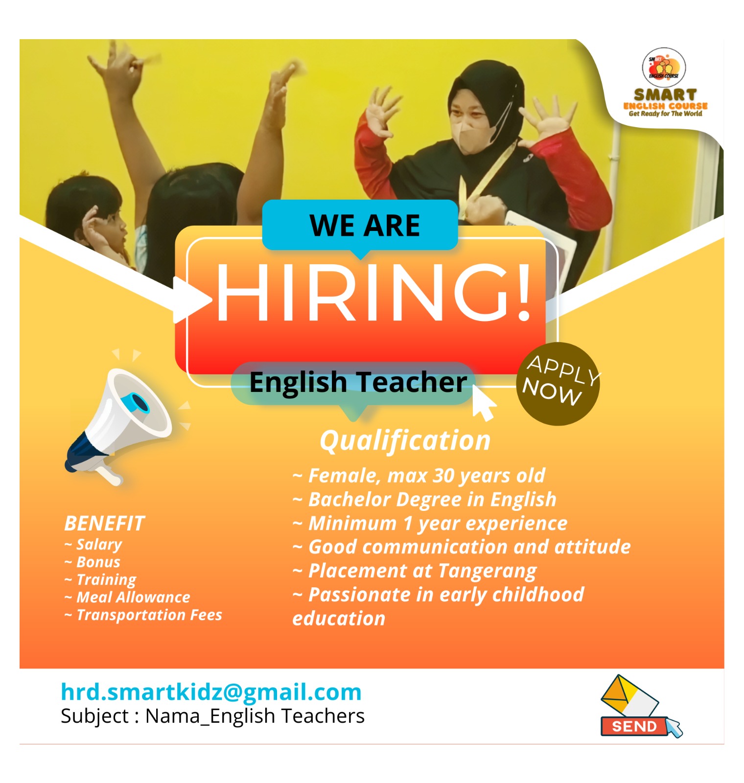 Lowongan English Teacher